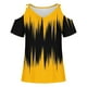 thumbnail image 4 of Camisas de Manga Corta para las Mujeres Blusa de Cuello Redondo de Impresión Casual, Top de Algodón de Imitación Ligero para el Hogar, el Uso Diario Y las Cuatro Estaciones, 4 of 4