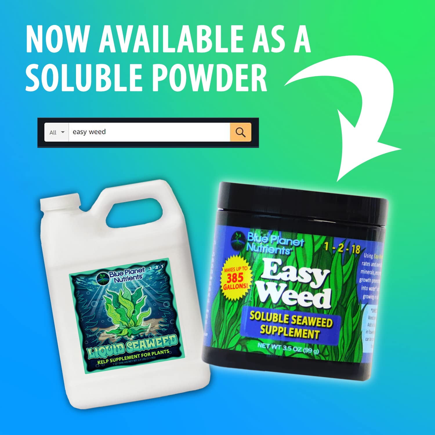 Liquid Kelp Seaweed Fertilizer Concentrate - Ascophyllum Nodosum Liquid Seaweed Supplement - Makes 470 Gallons - Quart (32 oz)