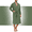 Army Green, variant on 100% Cotton Mens Robe Lightweight Long Kimono Bathrobe with Pockets Cozy Knit Spa Robes Breathable Shower Bath Robes(Deep Gray,M)