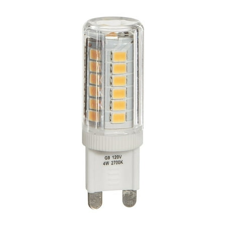 

Luxrite LR24640 G9 LED Bulb 50W Equivalent 550 Lumens 2700K Warm White Dimmable 5W T4 Bulb G9 Base Mini Tube Bulb