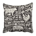 thumbnail image 1 of BOSDECO Retro d butchery Pillowcase Throw Pillow Cover Case 20x20 inches, 1 of 2