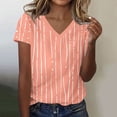 thumbnail image 2 of Summer Tops for Women 2026 V Neck Loose Fit T Shirts Fashion Graphic Tees Short Sleeve Casual Blouses Dressy Trendy Outfits, 2 of 5