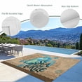 thumbnail image 3 of Vintage Sea Turtle Outdoor Rug for Patio/Deck/Porch, Non-Slip Large Area Rug 5 x 7 Ft, Brown Nautical Anchor Bubbles Coastal Indoor Outdoor Rugs Washable Area Rugs, Camping Rug Carpet Runner, 3 of 8