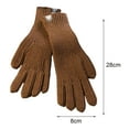 thumbnail image 4 of D-GROEE 1 Pair Winter Touchscreen Gloves -Warm Knit Plush Gloves with Elastic Cuff for Thermal Outdoor Camping, 4 of 8