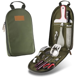 Sac De Rangement Camping étanche - 34x17x19cm - Double Poignée - Pour Couverts, Ustensiles, Pique-nique