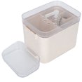 thumbnail image 2 of Fontaine à Eau pour Animaux de Compagnie, Design Incliné Fontaine à Eau Automatique pour Animaux de Compagnie de 2L Capacité pour Interface USB Chien 5V Bol Unique Beige Transparent, 2 of 8