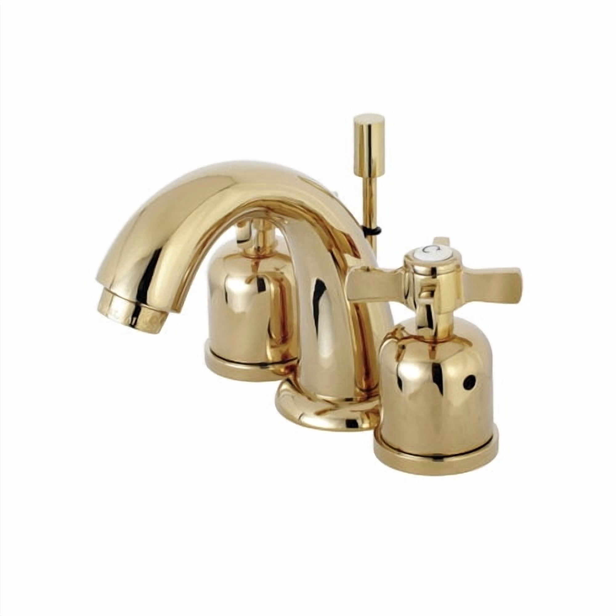 Kingston Brass Millennium KB8968ZX 8" Widespread Lavatory Faucet with Retail Pop-up Drain, Satin Nickel