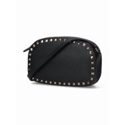 Valentino Garavani Women's Crossbody Bag With Gold-Studded Accents Black