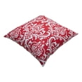 thumbnail image 4 of TreeWool (Pack of 2) Damask Accent Decorative Cotton Throw Pillow Covers (16 x 16 Inches, Red), 4 of 6