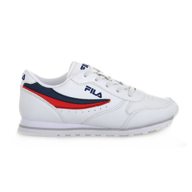 Low top red filas best sale