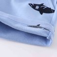 thumbnail image 4 of TOOYOU Boys Knit Shorts Shark Print Drawstring Elastic Waist Shorts Beach Bathing Suit Toddler Swim Trunks Versatile Shorts For Boys Size 1-2 Years Sky Blue, 4 of 8