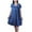 1Blue, variant on Satin Nightgowns for Women - Soft & Breathable Knee-Length Night Gowns - Adult Womens Nightgown