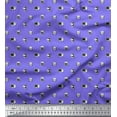 thumbnail image 1 of Soimoi Purple Poly Georgette Fabric Phone,Calculator & Monitor Hardware Print Fabric by the Yard 42 Inch Wide, 1 of 2