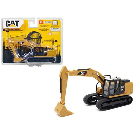 CAT Caterpillar 320F L Hydraulic Excavator Yellow and Black 1/64 Diecast Model by Diecast Masters