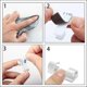 thumbnail image 3 of Clips para cables [20 piezas], clips para ordenar cables, bridas para cables, fijación autoadhesiva, se pueden utilizar para gestionar cables en el hogar o la oficina (blanco), 3 of 5