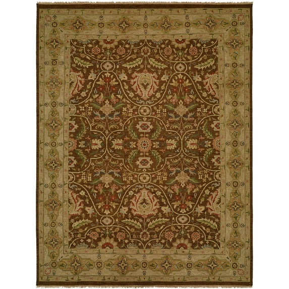 K2 Floor Style Carol Bolton Fall Sienna / Soumak Weave Hand Made Wool Area Rug
