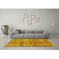 thumbnail image 3 of Ahgly Company Machine Washable Indoor Rectangle Abstract Yellow Modern Area Rugs, 3' x 5', 3 of 4