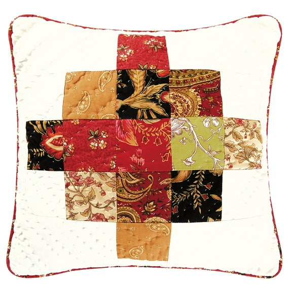 Colleen Quilted Pillow, 16" x 16"