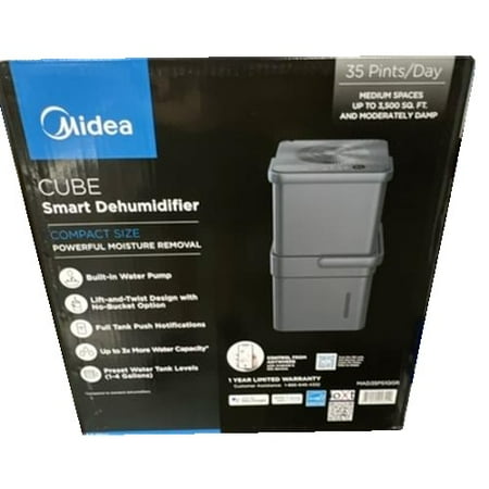 Midea 35-Pint Cube Smart Dehumidifier