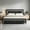 Black, variant on 4 EVER WINNER Twin Bed Frame, Velvet Upholstered Bed Frame with Diamond Headboard, Black Bed Frame Twin Size , Black