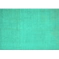 thumbnail image 1 of Ahgly Company Machine Washable Indoor Rectangle Oriental Turquoise Blue Modern Area Rugs, 8' x 10', 1 of 4