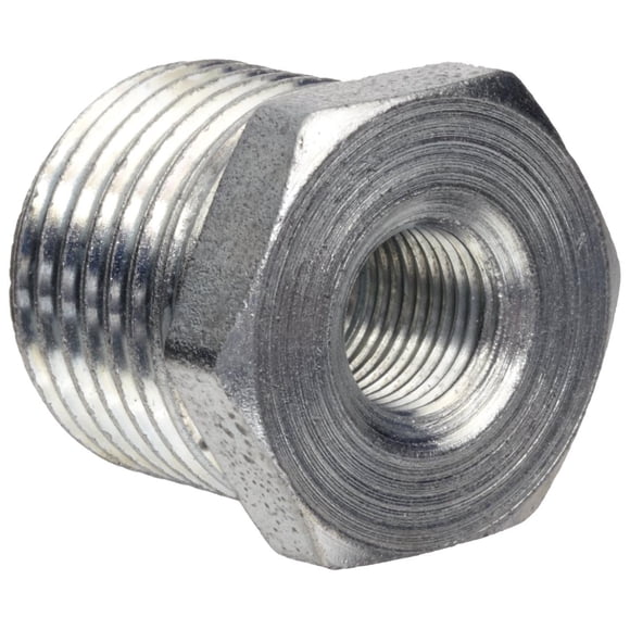 Buje hexagonal de montaje de tuberías de acero Anvil 8700130605, 3/4 x 1/4 pulgadas, galvanizado