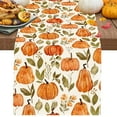 thumbnail image 6 of TanSiDing 3pcs Thanksgiving Table Runner Fall Harvest Decor Polyester Kitchen Dining Table Cover Party Holiday Decoration 33*180cm, 6 of 6