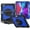 Black blue, variant on Timoom iPad Pro 12.9 Case 2021 5th Generation iPad Pro 12.9 Inch 2020 4th Generation Cases with Screen Protector Pencil Holder Kids Shockproof Rugged Silicone Cover 360 Stand Hand Strap