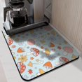 thumbnail image 5 of Woodland Whimsical Mushroom Coffee Station Mat Non-Slip Absorbent Mat, Fairy Tale Mushroom Print, Eco-Friendly & Reusable, 5 of 5