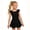 F-26Black, variant on ZHOGXU Kids Girls Dance Dress Summer Flying Sleeve Round Neck Solid Color Lightweight Comfortable Ballet Dresses For Performance And Class,Black,3-4 Years