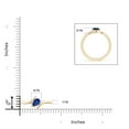 thumbnail image 4 of ANGARA Natural Bypass Pear-Shaped Blue Sapphire Ring in 14K Yellow Gold for Women (Size-6x4mm) | September Birthstone, Birthday, Anniversary, Jewelry Gift for Women | Natural Blue Sapphire Ring, 4 of 9