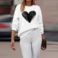 thumbnail image 5 of Ltctricy Sweatshirts for Women Cute Loose Basic Crewneck Pullover Tops Fall Fashion Comfy Long Sleeve Shirts, 5 of 6