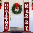 thumbnail image 4 of Franhais Christmas Porch Banner Cartoon Letter Print Hanging Door Banner Sign for Holiday Home Yard Indoor Outdoor Decorations, 4 of 7