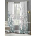 thumbnail image 4 of Retro Floral Botanical Sheer Curtains for Living Room Bedroom Watercolor Flower Sheer Curtains 108 Inch Long 2 Panels Set Light Filtering Curtain Window Treatments Drapes for Dining Room, 4 of 6