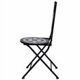 thumbnail image 1 of vidaXL 3 Piece Mosaic Bistro Set Ceramic Tile Black and White, 1 of 5