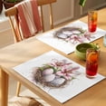 thumbnail image 4 of Easter Eggs Nest Placemats Set of 8, Watercolor Pink Egg Spring Lily Floral Leaf Non-Slip Place Mats Washable Table Mats for Kitchen Dining Table Decorations Indoor/Outdoor, 4 of 9