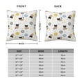 thumbnail image 2 of Yiaed Cute Cat Print Pillow Covers Super Soft Decorative Square Throw Pillow Covers Case Cushion Covers for Sofa Couch Bedroom Car Decor（No pillow core）-16"x16", 2 of 7