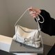 thumbnail image 5 of Bolso Hobo Satchel Mujer Color Sólido PU Cuero Embrague Monedero, 5 of 9