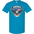 thumbnail image 3 of Inktastic America with Eagle Shield and Banner T-Shirt, 3 of 5
