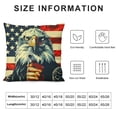 thumbnail image 5 of Orinice Eagle American Flag Graphic Decorative Cushion Throw Pillow Cover for Home Couch Living Room Bed Sofa, Short Plush Material, 1PC 18x18in, 5 of 5