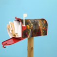thumbnail image 6 of Wukai Sunshine Flower Meditating Cat Mailbox Covers for Garden Outdoor Decor,Waterproof Post Box Cover 21x18 in& 25.5x21 in-, 6 of 8