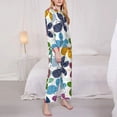 thumbnail image 4 of Disketp Pajamas Set Long Sleeve Sleepwear Womens Button Down Nightwear Pj Sets-Colorful Butterflies, 4 of 9