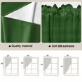thumbnail image 5 of Swag Valance Curtains for Windows, Ombre Waves Light Filtering Kitchen Curtains with Rod Pocket, Abstract Art Gradient Sage Green Modern Window Treatment Valances for Living Room, 36x36 - 2 PCS, 5 of 9