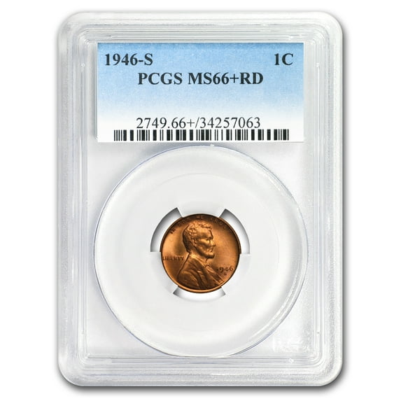 1946-S Lincoln Cent MS-66+ PCGS (Red)