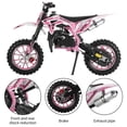 thumbnail image 3 of Floseru 49cc Dirt Bike for Kids, 2-Stroke Mini Bike Gas Powered Off Road Trail Bikes with Speeds up to 25 MPH for Uphill and Off-Road Conditions for Youth Riders, Support 220LBS, 3 of 8