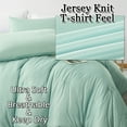 thumbnail image 3 of MorroMorn Comforter Set King Size, 4 Pieces All Season Bedding Comforters Sets, Soft Bed Set with 1 Down Alternative Duvet Insert 104×90, 2 Pillow Cases & 1 Fitted Sheet (King, Blue Green), 3 of 6