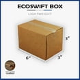 thumbnail image 2 of 35-Box 6x3x3 EcoSwift Cardboard Packing Moving Shipping Box Corrugated Carton, 2 of 5