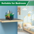 thumbnail image 4 of Vivise Display Shelves for Building Bricks 48X24 Stud Base Plate Wooden Wall Mount Shelf Display for Wall Compatible with All Toy Block Brands (Size 16X8 Inch), 4 of 7
