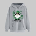 thumbnail image 2 of Women's Funny Clover Graphic Crop Sweatshirts St. Patrick's Day Lucky Shamrock Lantern Long Sleeve Pullover Tops, 2 of 5