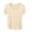 Khaki, variant on Womens T-Shirts Solid Color Square Neck Short Sleeve Loose Casual Tops Summer Everyday Tees